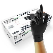 Unicare Black Nitrile Powder Free Gloves