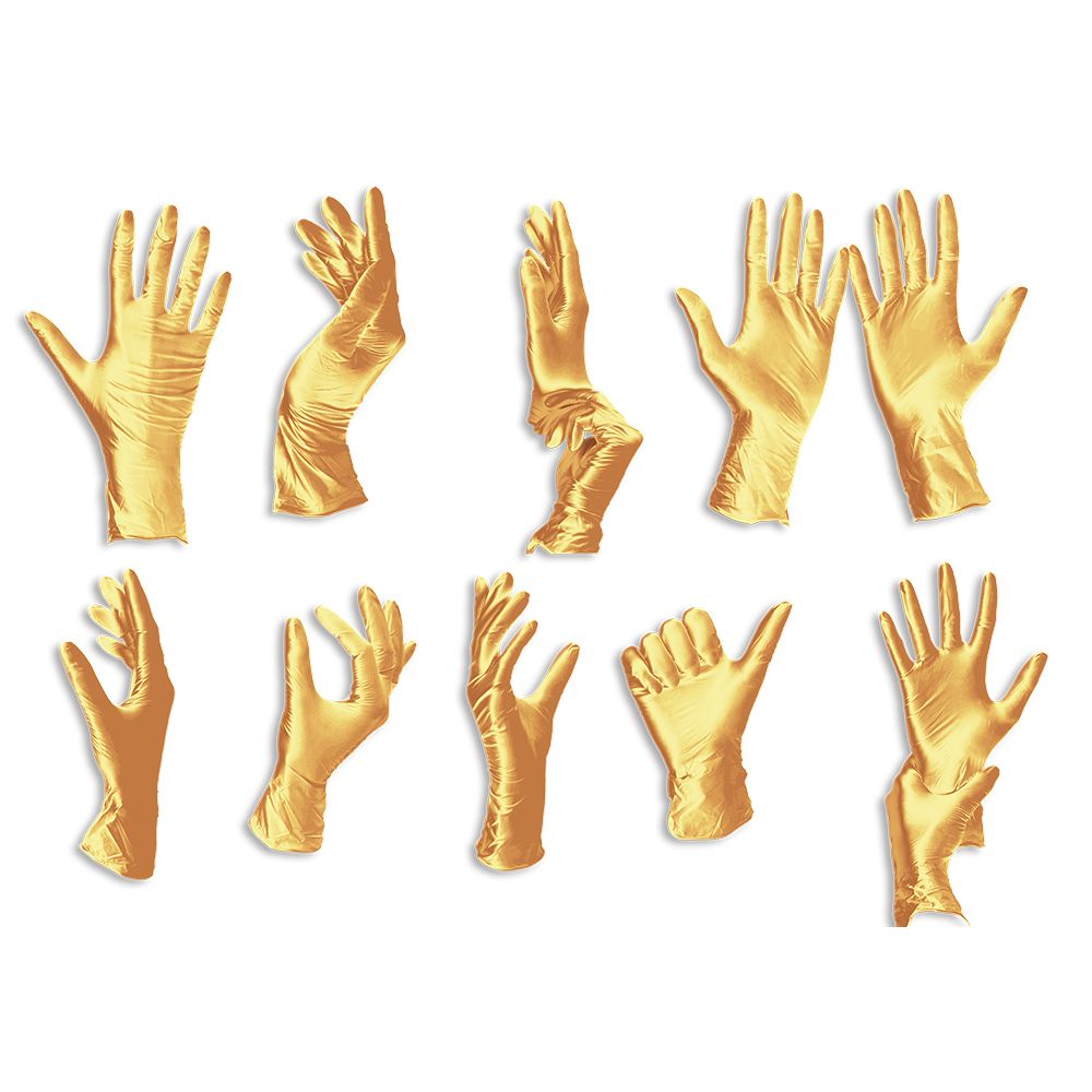 Uniglove Fancy Nitrile Gloves - Gold