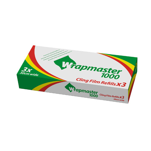 Wrapmaster Cling Film (3pack)30cmx100m