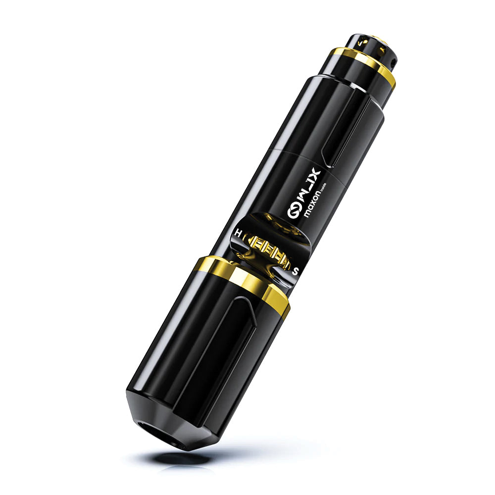 WJX Maxon Tattoo Pen Black + Gold