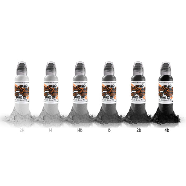 World Famous Ink Poch Monochromatic 6 Bottle Set