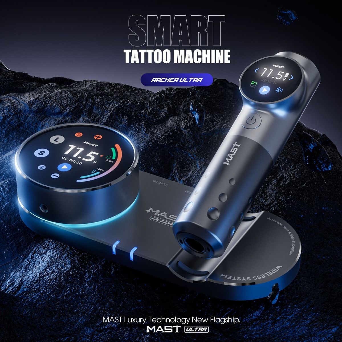 Mast Archer Ultra Wireless Machine Matte Grey 4.5mm